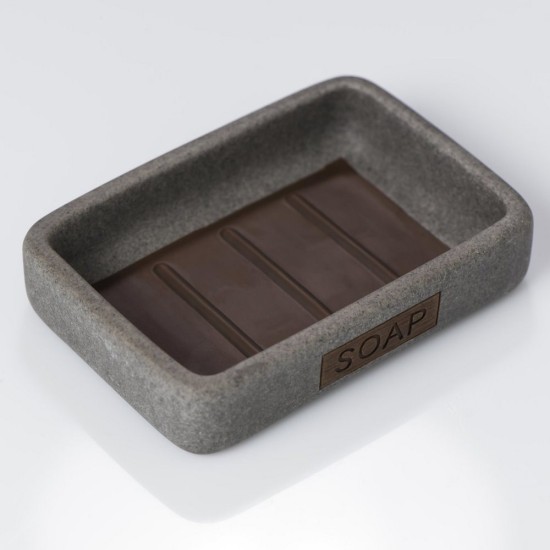 Σαπουνοθήκη Accessories Pierra Pierra Soap Dish Grey Sealskin 1Τεμ