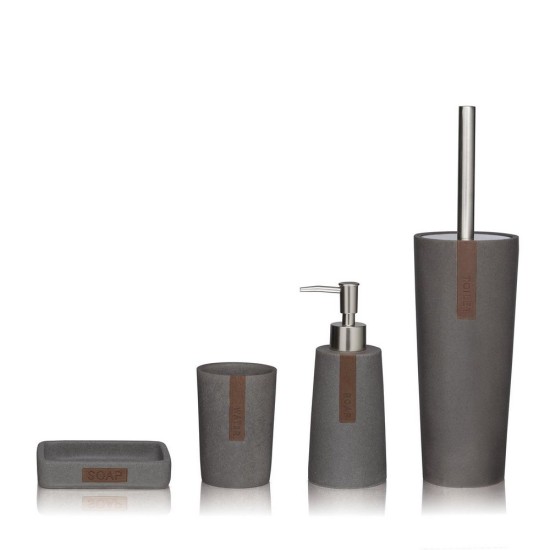 Σαπουνοθήκη Accessories Pierra Pierra Soap Dish Grey Sealskin 1Τεμ