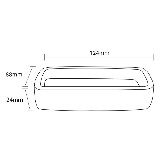 Σαπουνοθήκη Accessories Pierra Pierra Soap Dish Grey Sealskin 1Τεμ