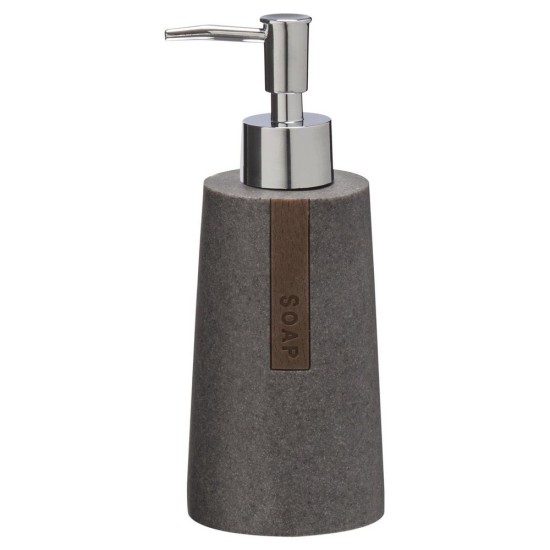 Δοχείο Κρεμοσάπουνου Accessories Pierra Soap Dispenser Grey Sealskin 1Τεμ Δοχείο Κρεμοσάπουνου Accessories Pierra Soap Dispenser Grey Sealskin 1Τεμ