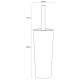 Πιγκάλ Accessories Pierra Toilet Brush Holder Grey Sealskin 1Τεμ