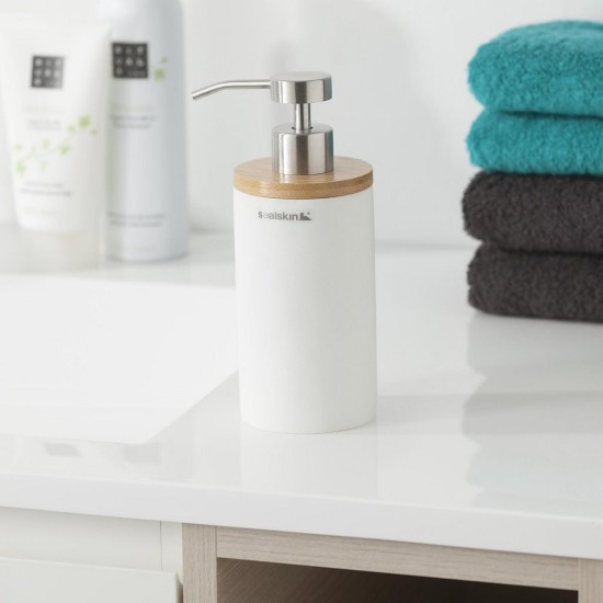 Δοχείο Κρεμοσάπουνου Accessories Grace Soap Dispenser White Sealskin 1Τεμ Δοχείο Κρεμοσάπουνου Accessories Grace Soap Dispenser White Sealskin 1Τεμ