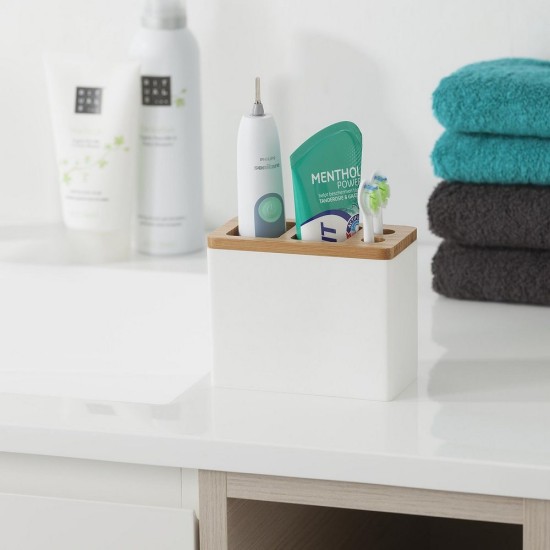 Ποτήρι Οδοντόβουρτσας Accessories Grace Electric Toothbrush Holder White Sealskin 1Τεμ Ποτήρι Οδοντόβουρτσας Accessories Grace Electric Toothbrush Holder White Sealskin 1Τεμ