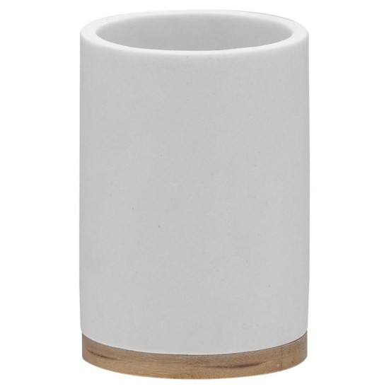 Ποτήρι Οδοντόβουρτσας Accessories Grace Cup White Sealskin 1Τεμ