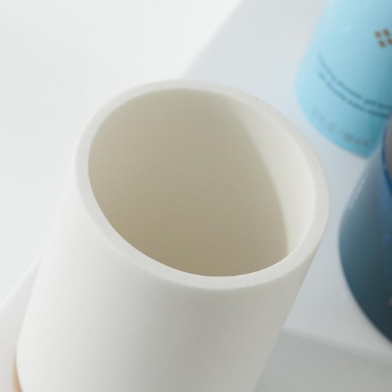 Ποτήρι Οδοντόβουρτσας Accessories Grace Cup White Sealskin 1Τεμ