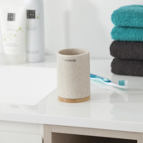 Ποτήρι Οδοντόβουρτσας Accessories Grace Cup Sand Sealskin 1Τεμ