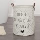 Καλάθι Απλύτων Laundry Bags Lyrics Ecru Sealskin (50x40) 1Τεμ