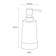 Δοχείο Κρεμοσάπουνου Accessories Glossy Soap Dispenser Silver Sealskin 1Τεμ