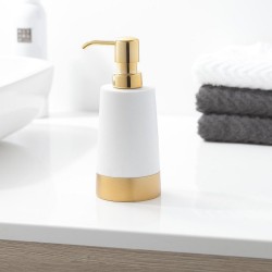 Δοχείο Κρεμοσάπουνου Accessories Glossy Soap Dispenser Gold Sealskin 1Τεμ
