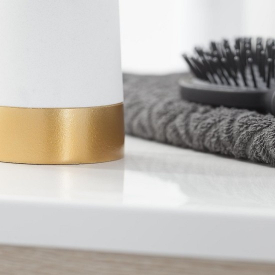 Δοχείο Κρεμοσάπουνου Accessories Glossy Soap Dispenser Gold Sealskin 1Τεμ