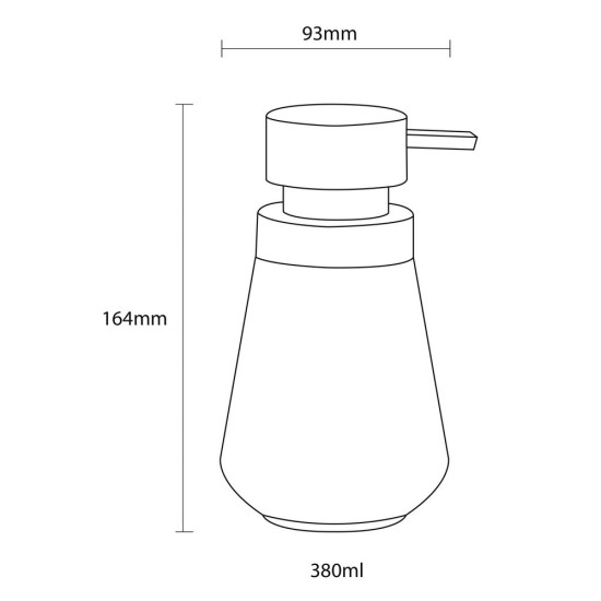 Δοχείο Κρεμοσάπουνου Accessories Conical Soap Dispenser Green Sealskin 1Τεμ