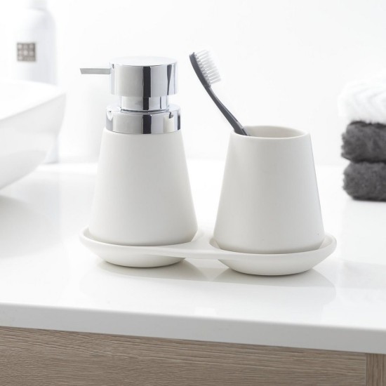 Ποτήρι Οδοντόβουρτσας Accessories Conical Cup White Sealskin 1Τεμ