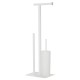 Σετ Μπάνιου Χαρτοθήκη & Πιγκάλ Accessories Square Toilet Rack White Sealskin (20x25x72) 1Τεμ Σετ Μπάνιου Χαρτοθήκη & Πιγκάλ Accessories Square Toilet Rack White Sealskin (20x25x72) 1Τεμ