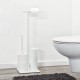 Σετ Μπάνιου Χαρτοθήκη & Πιγκάλ Accessories Square Toilet Rack White Sealskin (20x25x72) 1Τεμ Σετ Μπάνιου Χαρτοθήκη & Πιγκάλ Accessories Square Toilet Rack White Sealskin (20x25x72) 1Τεμ