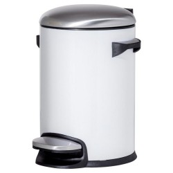 Κάδος Απορριμάτων Accessories Cosmic Pedal Bin 3Liit White Sealskin 1Τεμ