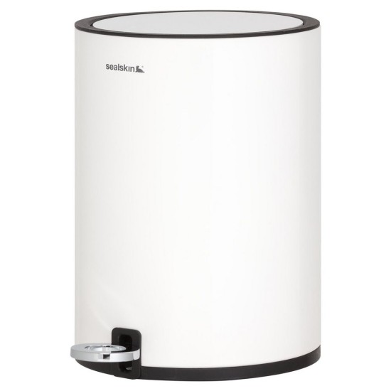 Κάδος Απορριμάτων Accessories Accessories Industrial Pedal Bin 3Liit White Sealskin 1Τεμ