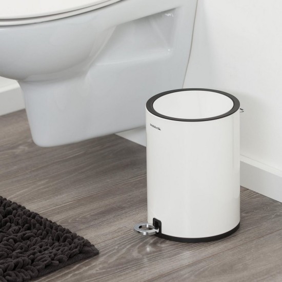 Κάδος Απορριμάτων Accessories Accessories Industrial Pedal Bin 3Liit White Sealskin 1Τεμ