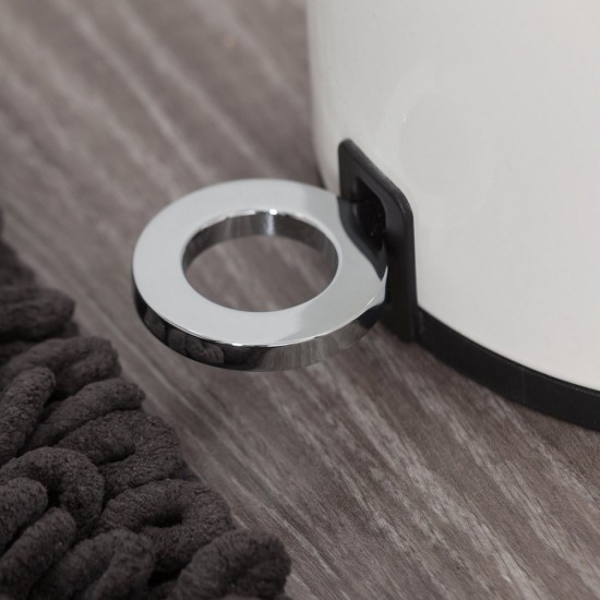 Κάδος Απορριμάτων Accessories Accessories Industrial Pedal Bin 3Liit White Sealskin 1Τεμ