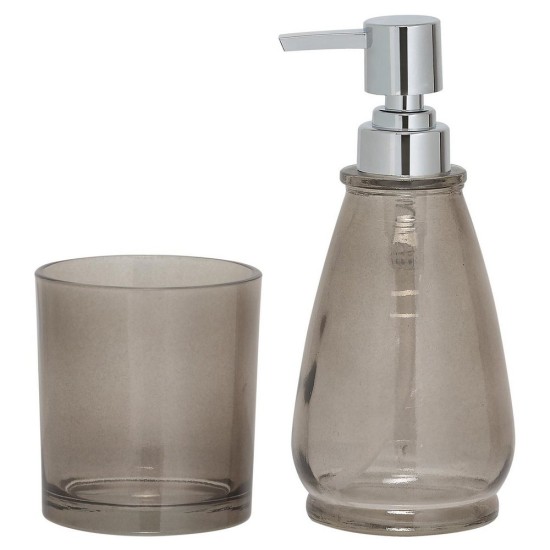 Δοχείο Κρεμοσάπουνου Accessories Vetro Soap Dispenser Grey Sealskin 1Τεμ