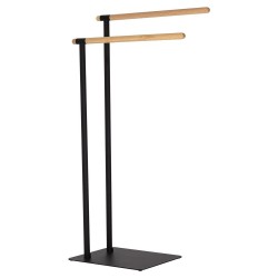 Πετσετοκρεμάστρα Επιδαπέδια Με Δύο Θέσεις Accessories Brix Towel Rack Black Sealskin (24x43x79,5) 1Τεμ