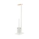 Σετ Μπάνιου Χαρτοθήκη & Πιγκάλ Accessories Brix Toilet Rack White Sealskin (20x15x71,5)