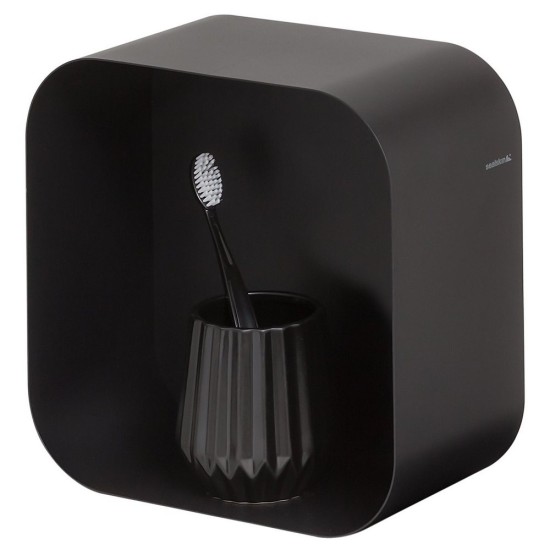 Επιτοίχια Ραφιέρα Μπάνιου Μεταλλική Brix Wallcube Small Black Sealskin (24x24x12) 1Τεμ Επιτοίχια Ραφιέρα Μπάνιου Μεταλλική Brix Wallcube Small Black Sealskin (24x24x12) 1Τεμ