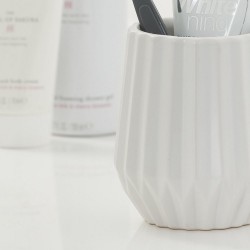 Ποτήρι Οδοντόβουρτσας Accessories Arte Cup White Sealskin 1Τεμ