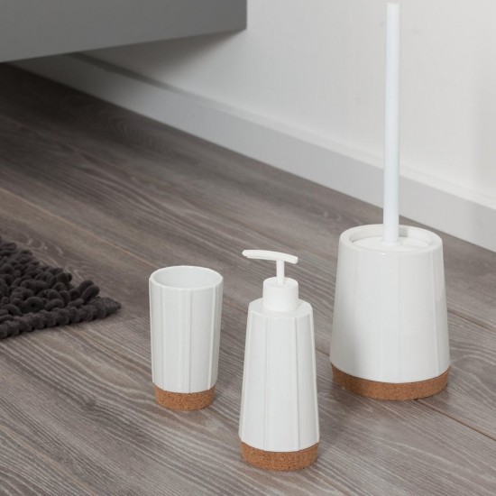Πιγκάλ Accessories Cork Toilet Brush Holder White Sealskin 1Τεμ