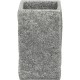 Ποτήρι Οδοντόβουρτσας Polyresin Grey MRShome (65 Μήκος x 105 Ύψος x 65 Πλάτος) 1Τεμ
