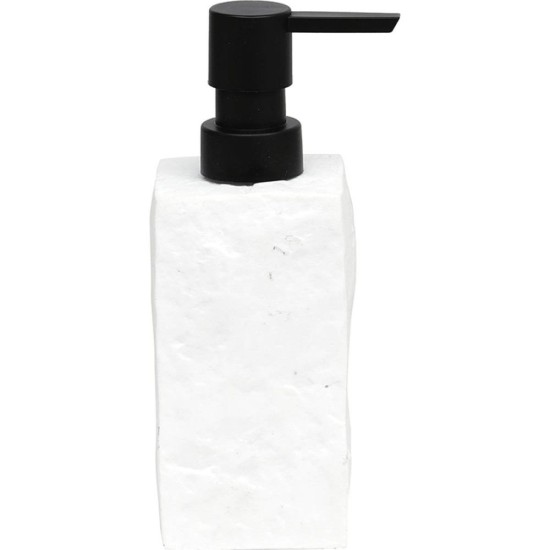 Δοχείο Κρεμοσάπουνου Polyresin White 8898L07 MRShome (75 Μήκος x 165 Ύψος x 75 Πλάτος) 1Τεμ
