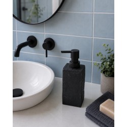 Δοχείο Κρεμοσάπουνου Polyresin Black 8897L03 MRShome (60 Μήκος x 170 Ύψος x 60 Πλάτος) 1Τεμ
