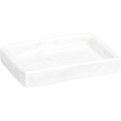 Σαπουνοθήκη Polyresin White 8880L07 MRShome (90 Μήκος x 20 Ύψος x 125 Πλάτος) 1Τεμ