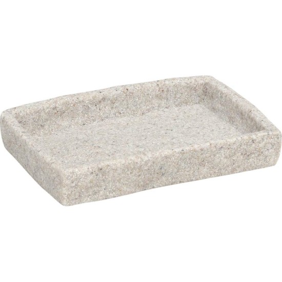 Σαπουνοθήκη Polyresin Beige MRShome (85 Μήκος x 20 Ύψος x 120 Πλάτος) 1Τεμ