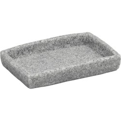 Σαπουνοθήκη Polyresin Grey MRShome (85 Μήκος x 20 Ύψος x 120 Πλάτος) 1Τεμ