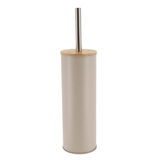 Πιγκάλ Μεταλλικό Beige Με Μπαμπού Καπάκι MRShome (100 Μήκος x 390 Ύψος x 100 Πλάτος) 1Τεμ