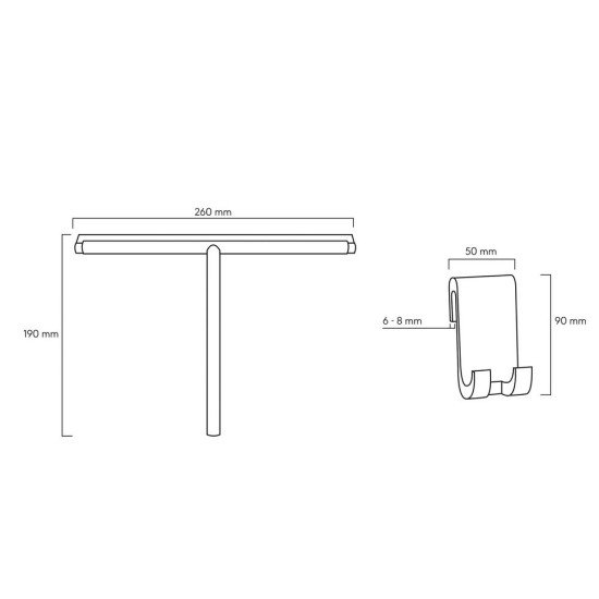 Καθαριστής Τζαμιών Για Ντουζιέρα Urban Wiper Deluxe Chrome Sealskin 1Τεμ