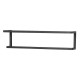 Πετσετοκρεμάστρα Επιτοίχια Δύο Θέσεων Carre Towel Rack Wall Mounted Black Sealskin (48x12x12) 1Τεμ