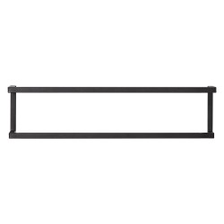 Πετσετοκρεμάστρα Επιτοίχια Δύο Θέσεων Carre Towel Rack Wall Mounted Black Sealskin (48x12x12) 1Τεμ