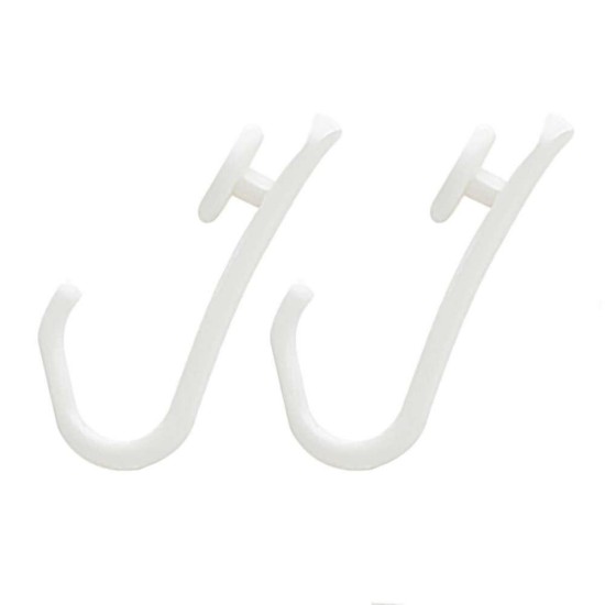 Κρίκοι Κουρτίνας Easy Roll Hooks White Sealskin (23Μx 52Ύ x 10Π) 12Τεμ