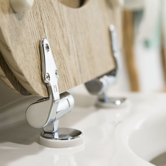 Καπάκι Λεκάνης Scaffold Wood Look MDF Oak Tiger (377Π x 55Ύ x 433Β) 1Τεμ