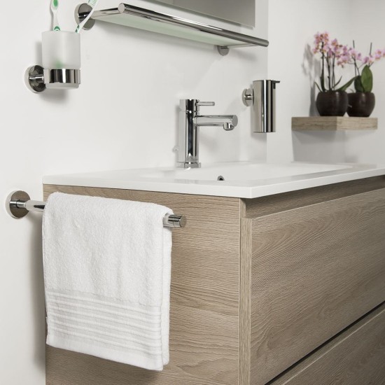 Κρεμάστρα Μπάνιου Τηλεσκοπική Boston Polished Stainless Steel Tiger (50Π x 50Ύ x 350Β) 1Τεμ