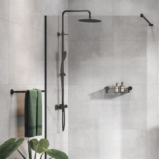 Κρεμάστρα Μπάνιου Διπλή Boston Black Tiger (581Π x 50Ύ x 130Β) 1Τεμ