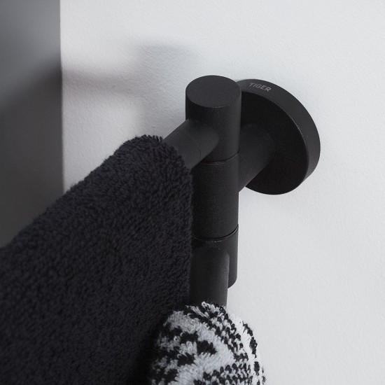 Κρεμάστρα Μπάνιου Με Δύο Βραχίονες Boston Black Tiger (50Π x 95Ύ x 510Β) 1Τεμ