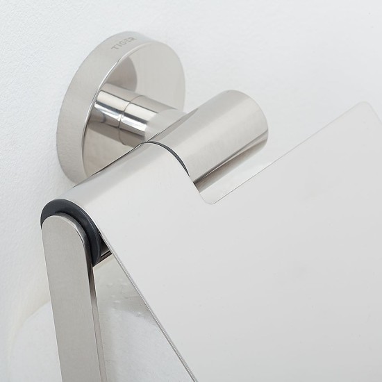 Χαρτοθήκη Boston Με Κάλυμμα Polished Stainless Steel Tiger (137Π x 140Ύ x 63Β) 1Τεμ