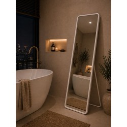 Καθρέπτης Επιδαπέδιος Μεταλλικός White 0039000 MRShome (350 Μήκος x 1190 Ύψος x 65 Πλάτος) 1Τεμ