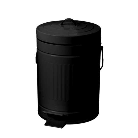 Κάδος Απορριμάτων Black Μεταλλικός 5L Soft Close 9114S10 MRShome (210 Μήκος x 300 Ύψος x 210 Πλάτος) 1Τεμ