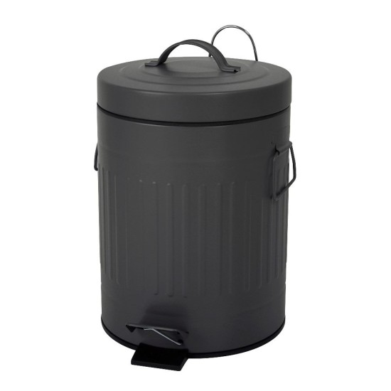 Κάδος Απορριμμάτων D.Grey 5L Μεταλλικός Soft Close MRShome (270 Μήκος x 280 Ύψος x 200 Πλάτος) 1Τεμ