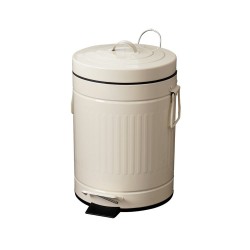 Κάδος Απορριμμάτων Beige 5L Μεταλλικός Soft Close MRShome (270 Μήκος x 280 Ύψος x 200 Πλάτος) 1Τεμ