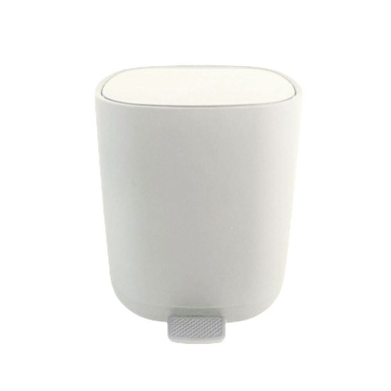 Κάδος Απορριμμάτων Από ABS White Matt 5L Soft Close MRShome (210 Μήκος x 270 Ύψος x 210 Πλάτος) 1Τεμ