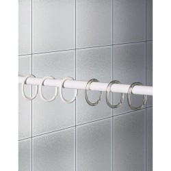 Κρίκοι Κουρτίνας Clips Transparent Joybath 12Τεμ Κρίκοι Κουρτίνας Clips Transparent Joybath 12Τεμ